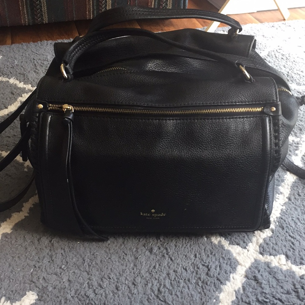 Kate spade black leather bag